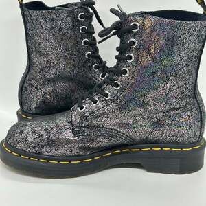 NEW! Dr. Martens 1460 Pascal Metallic Iridescent Crackle Boots Women’s 6